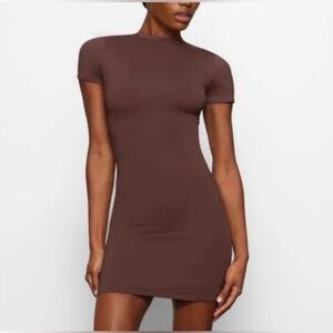 Skims Size 4X Recycled Swim Dress Cocoa Brown CU-DRS-2793 NWT